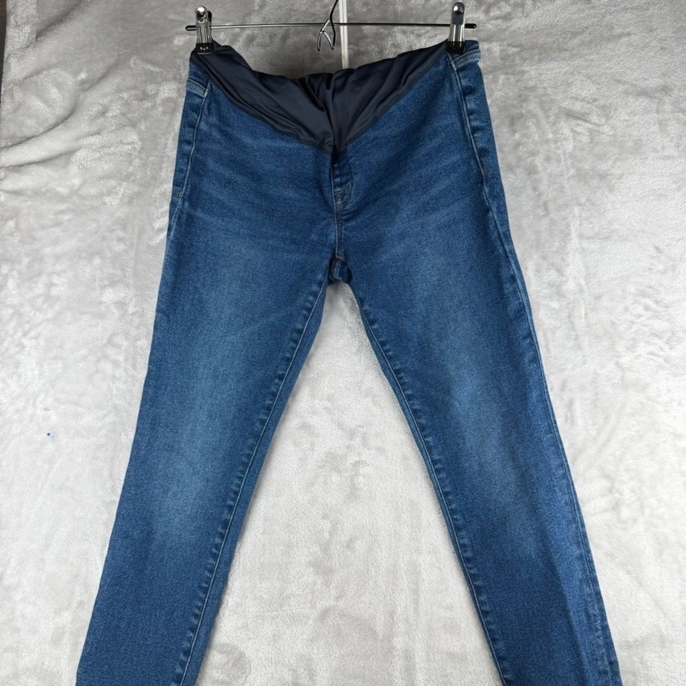 Madewell Maternity Skinny Jeans Blue Denim Size 28‎ High Rise Panel Comfort